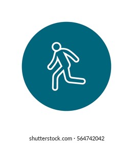 man, running, icon