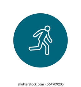 man, running, icon