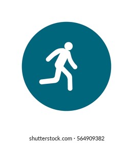 man, running, icon