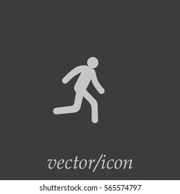 man, running, icon