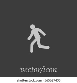 man, running, icon