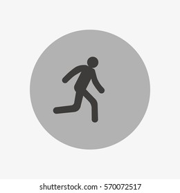 man, running, icon