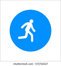 man, running, icon