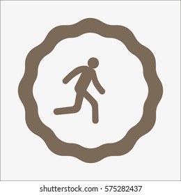 man, running, icon