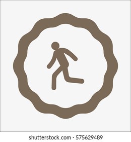 man, running, icon