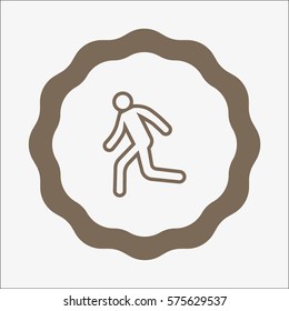 man, running, icon