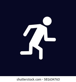 Man Running Icon Stock Vector (Royalty Free) 581634763 | Shutterstock