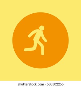 man, running, icon