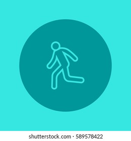 man, running, icon