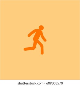 man, running, icon
