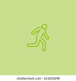 man, running, icon