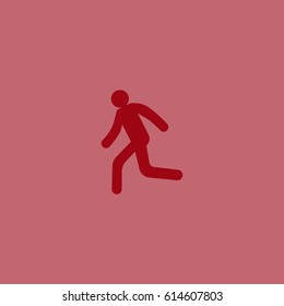 man, running, icon