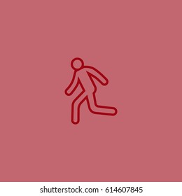 man, running, icon