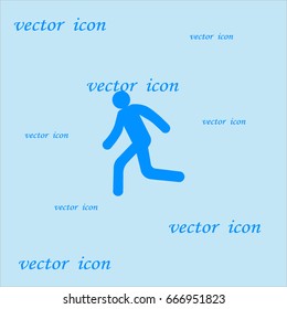 man, running, icon