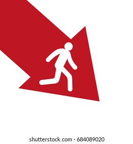 man, running, icon