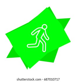 man, running, icon