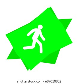 man, running, icon