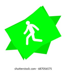 man, running, icon
