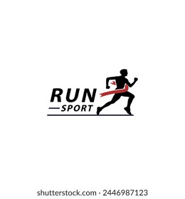 man running man icon for sport logo design 2