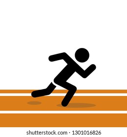 man running icon vector illustration eps10.
