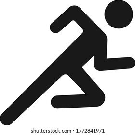 Man running icon vector illustration