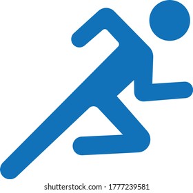 Man running icon vector illustration