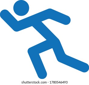 Man running icon vector illustration
