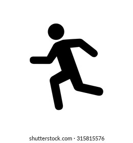 Man Running Icon Vector Illustration Stock Vector (Royalty Free) 315815576