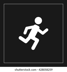 man running icon. man running vector illustration