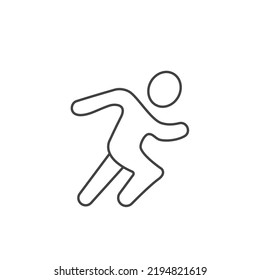 man running icons  symbol vector elements for infographic web