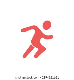 man running icons  symbol vector elements for infographic web