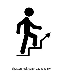 hombre corriendo en diseño de flecha