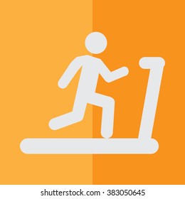Man Running on a Treadmill