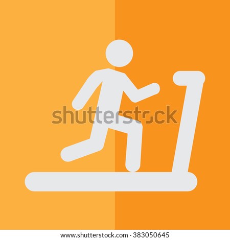 Man Running on a Treadmill