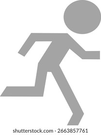 man running sign vector eps 10
