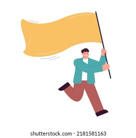 9,384 Man running with flag Images, Stock Photos & Vectors | Shutterstock