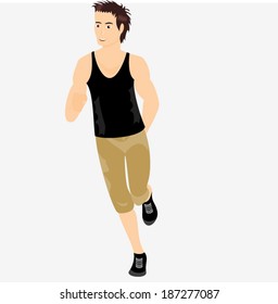 Man runs