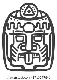 A man s face with a large eye and a small mouth