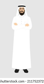 hombre vestido de forma saudita