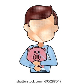 Man with savings