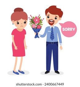 Man Saying Sorry To Woman