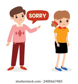 Man Saying Sorry To Woman