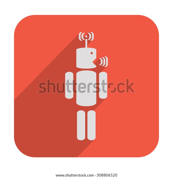 Man Says Antenna On Head Icon Stock Image Download Now