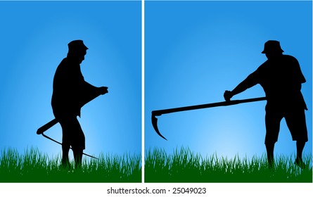 man with scythe