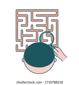 A Man searching  for something  