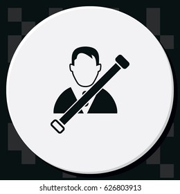 Man in seat belt icon.