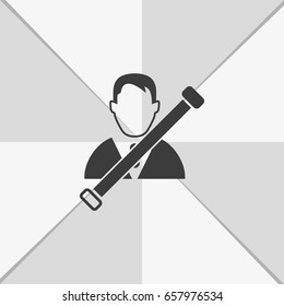 Man in seat belt icon.