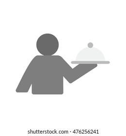 Man Serving Food