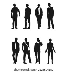 Diseño vectorial de ilustración de conjunto de hombre