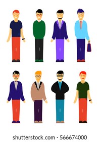 man set isolated vector 